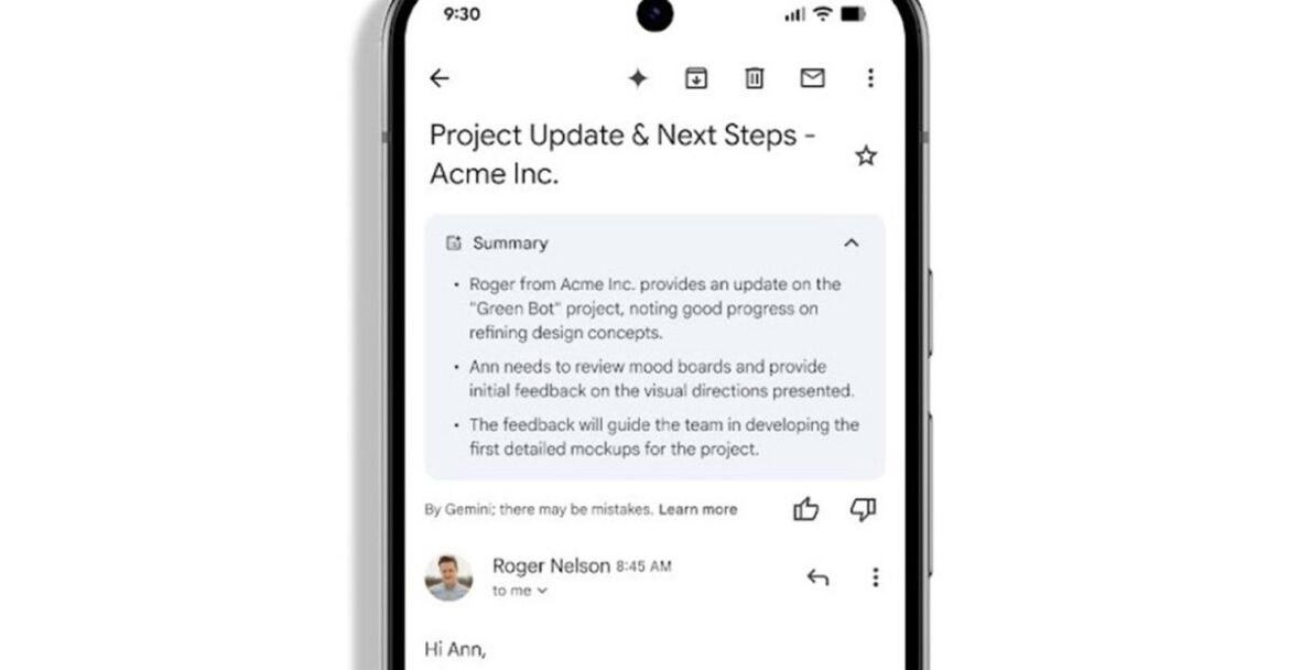 Gmail’s AI summaries now appear automatically