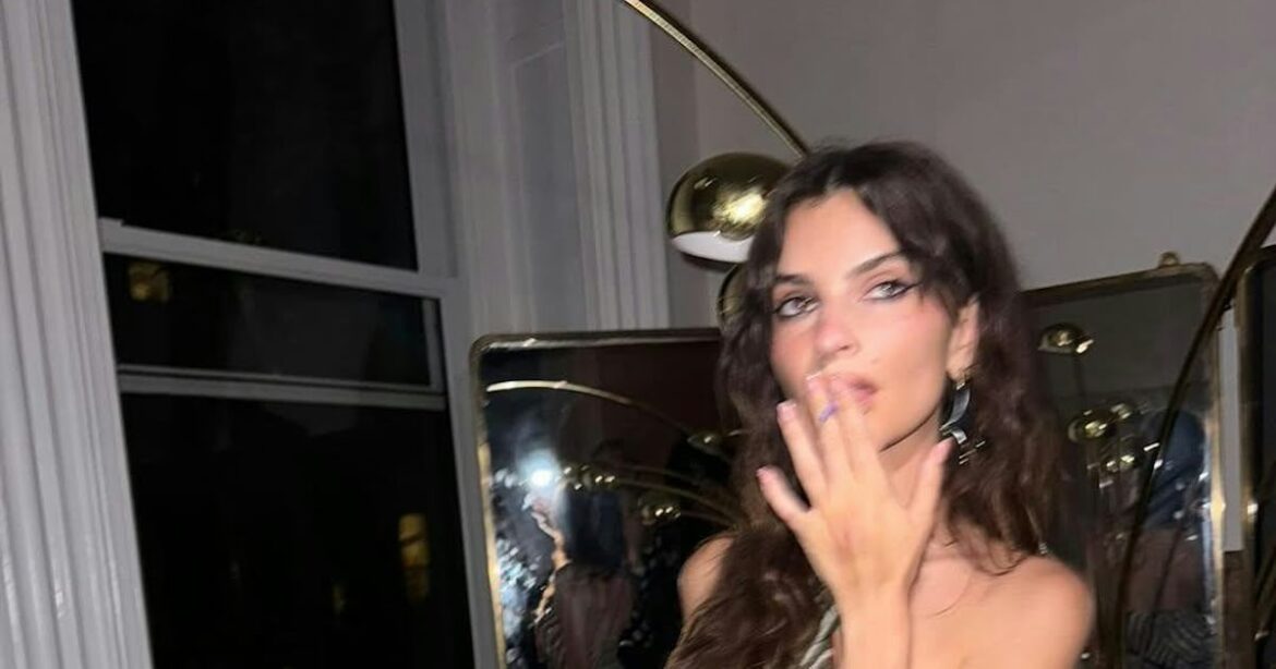 Emily Ratajkowski Celebrates 34th Birthday With Butt Cheek-Shaped Cake