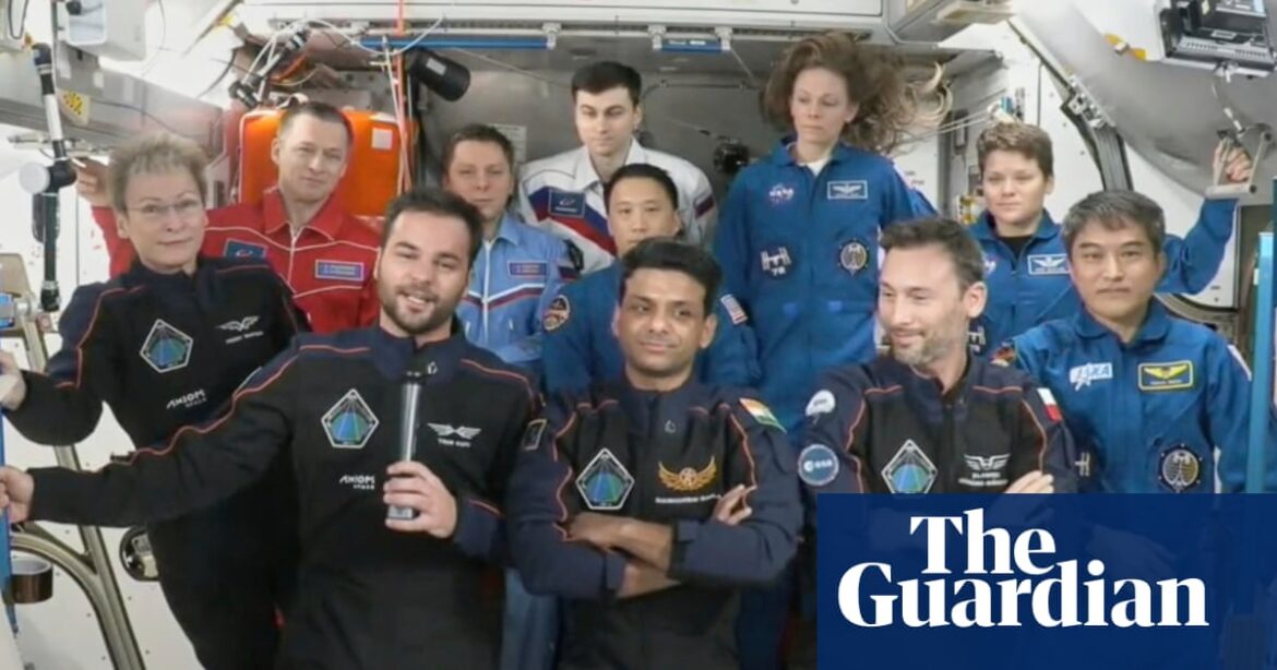 Four astronauts depart international space station in return flight home | US news